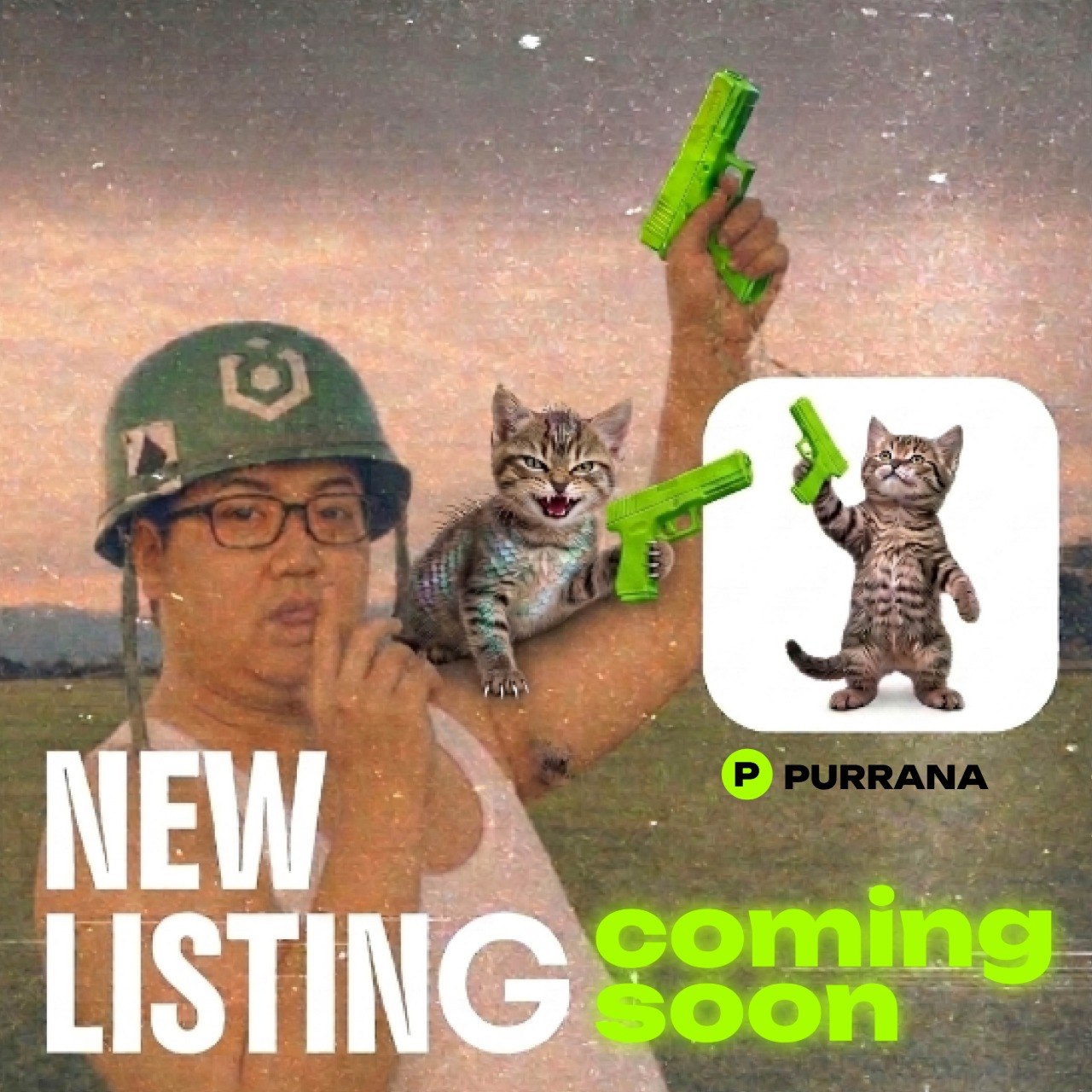 Purrana new listing coming soon meme